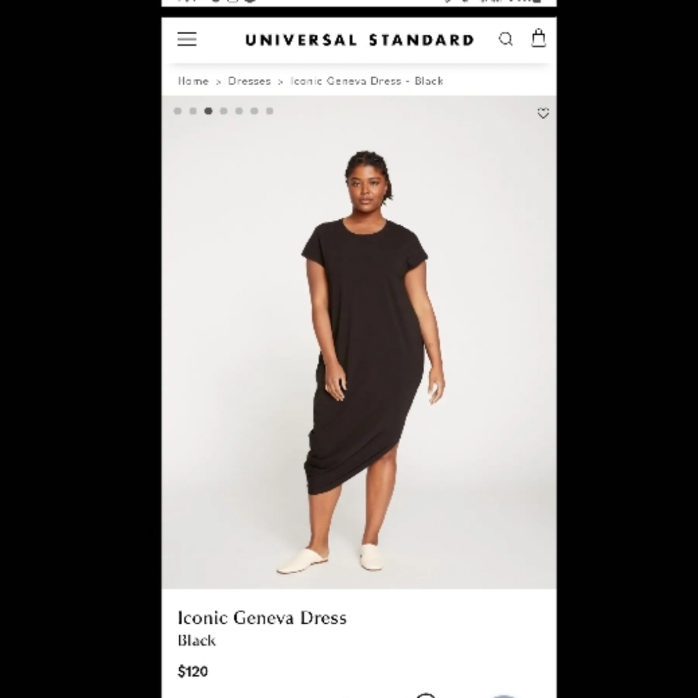 Universal Standard: Black Geneva Dress